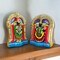Perumal Thayar Padmavati Devi Tirupati Balaji Venkateshwara Swami Hand Painted Indian Traditional Gifting Item Navaratri Golu Dolls (7.2 Inches)